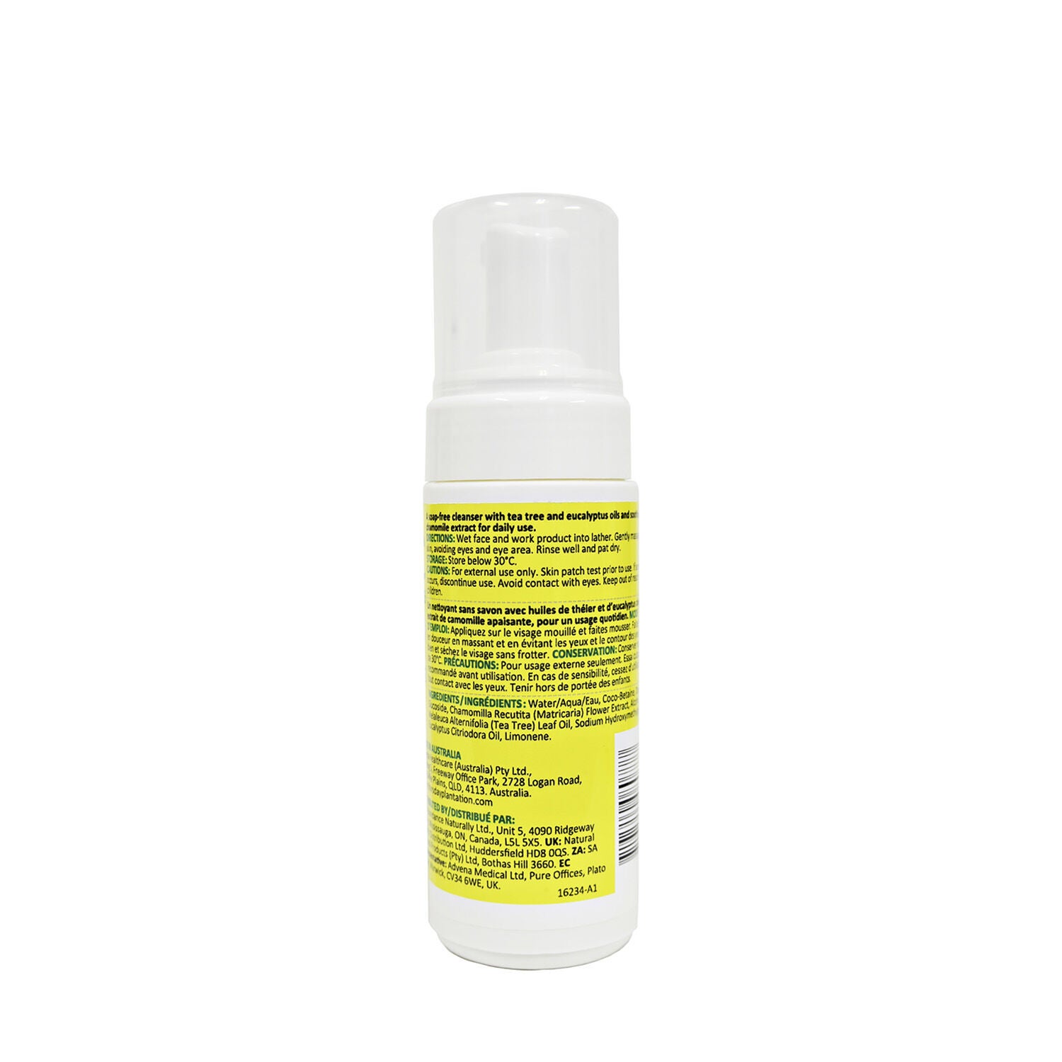Mousse nettoyante pour le visage &agrave; l&rsquo;arbre &agrave; th&eacute;  | GNC